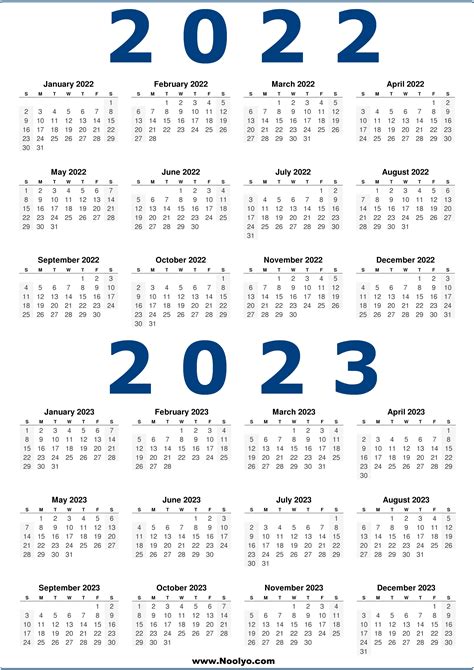 Pcc Calendar 2022 2023